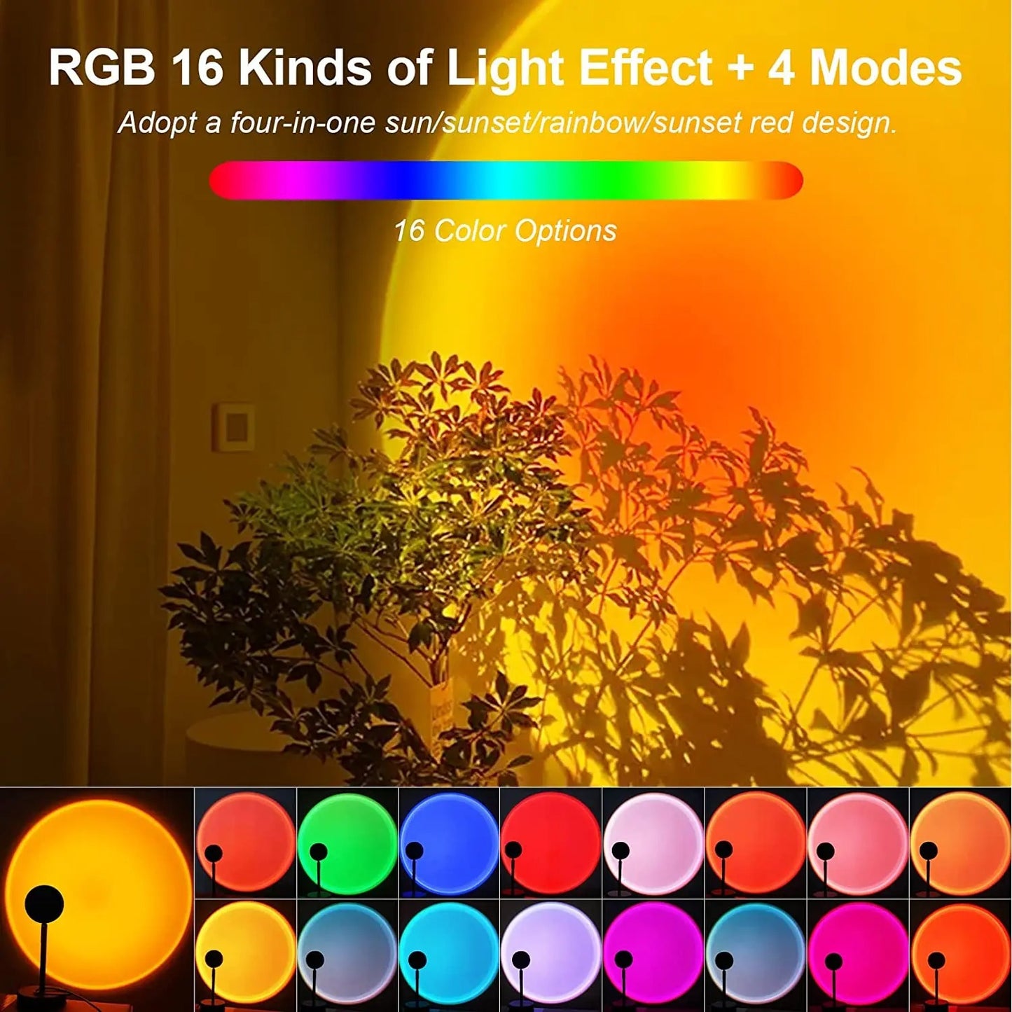 Bluetooth Sunset Illuminating Lamp