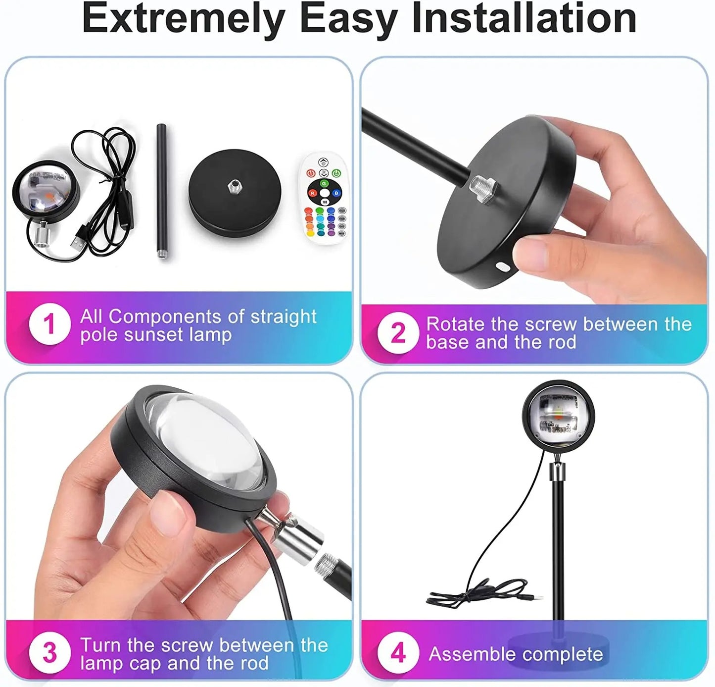 Bluetooth Sunset Illuminating Lamp